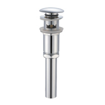 Brass waste for wash basin 1 1/4",with overflow clic-clac